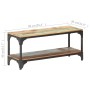 Solid recycled wood coffee table 90x30x40 cm by vidaXL, Coffee table - Ref: Foro24-320256, Price: 111,51 €, Discount: %