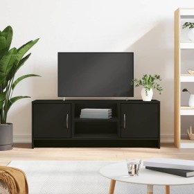 Black engineered wood TV cabinet 102x30x37.5 cm by vidaXL, TV Furniture - Ref: Foro24-823254, Price: 54,67 €, Discount: %