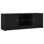 Black engineered wood TV cabinet 102x30x37.5 cm by vidaXL, TV Furniture - Ref: Foro24-823254, Price: 56,51 €, Discount: %