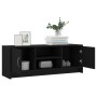 Black engineered wood TV cabinet 102x30x37.5 cm by vidaXL, TV Furniture - Ref: Foro24-823254, Price: 56,51 €, Discount: %