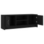 Black engineered wood TV cabinet 102x30x37.5 cm by vidaXL, TV Furniture - Ref: Foro24-823254, Price: 56,51 €, Discount: %