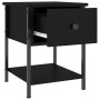 Black engineered wood nightstand 34x35.5x45 cm by vidaXL, Nightstands - Ref: Foro24-825853, Price: 39,99 €, Discount: %