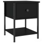 Bedside tables 2 units engineered wood black 34x35.5x45 cm by vidaXL, Nightstands - Ref: Foro24-825854, Price: 66,66 €, Disco...