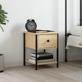 Sonoma oak engineered wood bedside table 34x35.5x45 cm by vidaXL, Nightstands - Ref: Foro24-825855, Price: 42,00 €, Discount: %