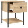 Sonoma oak engineered wood bedside table 34x35.5x45 cm by vidaXL, Nightstands - Ref: Foro24-825855, Price: 41,45 €, Discount: %