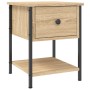 Mesita noche 2 uds madera ingeniería roble Sonoma 34x35,5x45 cm de vidaXL, Mesitas de noche - Ref: Foro24-825856, Precio: 70,...