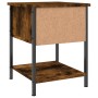 Smoked oak engineered wood bedside table 34x35.5x45cm by vidaXL, Nightstands - Ref: Foro24-825857, Price: 35,40 €, Discount: %