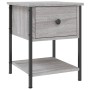 Sonoma gray engineered wood bedside table 34x35.5x45 cm by vidaXL, Nightstands - Ref: Foro24-825859, Price: 39,36 €, Discount: %