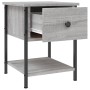 Mesita de noche madera de ingeniería gris Sonoma 34x35,5x45 cm de vidaXL, Mesitas de noche - Ref: Foro24-825859, Precio: 39,3...