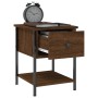 Engineered wood brown oak bedside table 34x35.5x45 cm by vidaXL, Nightstands - Ref: Foro24-825861, Price: 39,37 €, Discount: %