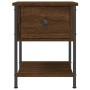 Engineered wood brown oak bedside table 34x35.5x45 cm by vidaXL, Nightstands - Ref: Foro24-825861, Price: 39,37 €, Discount: %