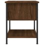 Engineered wood brown oak bedside table 34x35.5x45 cm by vidaXL, Nightstands - Ref: Foro24-825861, Price: 39,37 €, Discount: %