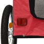 Haustier-Fahrradanhänger, Eisen-Oxford-Stoff, Rot, Grau von vidaXL, Kinderwagen für Haustiere - Ref: Foro24-93831, Preis: 83,...