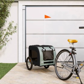 Bicycle trailer for pets, iron frame, Oxford fabric, black and grey. by vidaXL, pet strollers - Ref: Foro24-93832, Price: 89,...