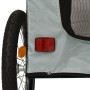 Haustier Fahrradanhänger Eisen Stoff Oxford schwarz grau von vidaXL, Kinderwagen für Haustiere - Ref: Foro24-93832, Preis: 89...