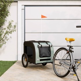 Bicycle pet trailer, iron frame, Oxford fabric in gray and black. by vidaXL, pet strollers - Ref: Foro24-93839, Price: 90,99 ...