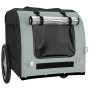 Bicycle pet trailer, iron frame, Oxford fabric in gray and black. by vidaXL, pet strollers - Ref: Foro24-93839, Price: 89,16 ...