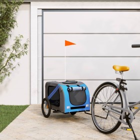 Pet Bicycle Trailer Iron Oxford Cloth Blue Gray by vidaXL, pet strollers - Ref: Foro24-93883, Price: 91,20 €, Discount: %