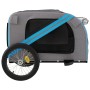 Haustier-Fahrradanhänger, Eisen-Oxford-Stoff, Blaugrau von vidaXL, Kinderwagen für Haustiere - Ref: Foro24-93883, Preis: 91,2...