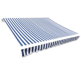 Blau-weiße Segeltuchmarkise 6x3 m (ohne Struktur) von vidaXL, Markisen - Ref: Foro24-141012, Preis: 82,36 €, Rabatt: %