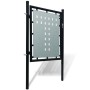 Puerta de valla de jardín negra 100x125 cm de vidaXL, Puertas de jardín - Ref: Foro24-141684, Precio: 106,99 €, Descuento: %