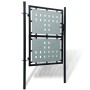 Puerta de valla de jardín negra 100x175 cm de vidaXL, Puertas de jardín - Ref: Foro24-141686, Precio: 181,51 €, Descuento: %