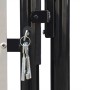 Black garden fence gate 100x175 cm by vidaXL, garden gates - Ref: Foro24-141686, Price: 189,39 €, Discount: %