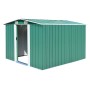 Caseta de jardín metal verde 257x298x178 cm de vidaXL, Cobertizos - Ref: Foro24-143340, Precio: 403,86 €, Descuento: %