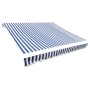 Toldo de lona azul y blanco 350x250 cm de vidaXL, Toldos - Ref: Foro24-143699, Precio: 44,00 €, Descuento: %