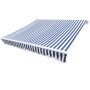 Toldo de lona azul y blanco 450x300 cm de vidaXL, Toldos - Ref: Foro24-143700, Precio: 62,09 €, Descuento: %