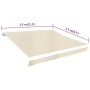 Cream white canvas awning 350x250 cm by vidaXL, Awnings - Ref: Foro24-143702, Price: 44,99 €, Discount: %