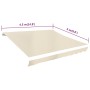 Cream white canvas awning 450x300 cm by vidaXL, Awnings - Ref: Foro24-143703, Price: 62,09 €, Discount: %