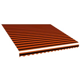 Orange and brown canvas awning 400x300 cm by vidaXL, Awnings - Ref: Foro24-145724, Price: 55,36 €, Discount: %