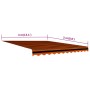 Orange and brown canvas awning 400x300 cm by vidaXL, Awnings - Ref: Foro24-145724, Price: 55,36 €, Discount: %