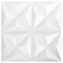 3D wall panels 24 units white origami 6 m² 50x50 cm by vidaXL, Wall covering - Ref: Foro24-150913, Price: 66,55 €, Discount: %