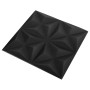 Paneles de pared 3D 48 unidades negro origami 12 m² 50x50 cm de vidaXL, Recubrimiento de paredes - Ref: Foro24-150918, Precio...