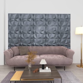 Paneles de pared 3D 24 unidades gris diamante 6 m² 50x50 cm de vidaXL, Recubrimiento de paredes - Ref: Foro24-150919, Precio:...