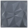 Paneles de pared 3D 24 unidades gris diamante 6 m² 50x50 cm de vidaXL, Recubrimiento de paredes - Ref: Foro24-150919, Precio:...