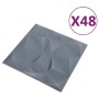 Paneles de pared 3D 48 unidades gris diamante 12 m² 50x50 cm de vidaXL, Recubrimiento de paredes - Ref: Foro24-150920, Precio...