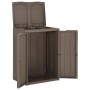 Trash can with 2 brown PP doors 65x45x88 cm by vidaXL, Garbage cans and trash cans - Ref: Foro24-151225, Price: 115,08 €, Dis...