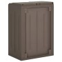 Trash can with 2 brown PP doors 65x45x88 cm by vidaXL, Garbage cans and trash cans - Ref: Foro24-151225, Price: 115,08 €, Dis...