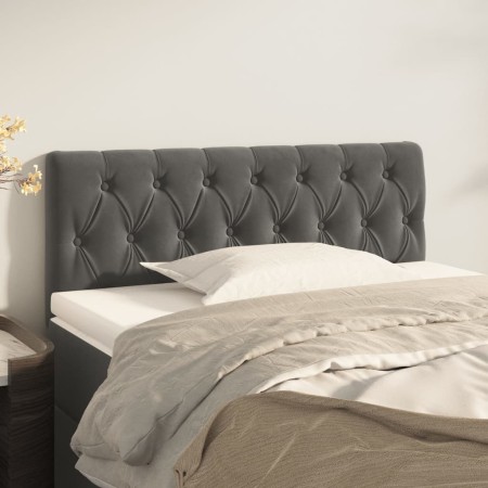 Cabecero de terciopelo gris oscuro 100x7x78/88 cm de vidaXL, Cabeceros y pies de cama - Ref: Foro24-346335, Precio: 62,16 €, ...