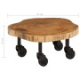 Solid acacia wood coffee table 60x55x25 cm by vidaXL, Coffee table - Ref: Foro24-244950, Price: 86,99 €, Discount: %