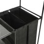 Steel and non-woven textile clothes rack 87x44x158 cm black by vidaXL, Dresser Organizers and Bar Hangers - Ref: Foro24-24574...