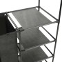 Steel and non-woven textile clothes rack 87x44x158 cm black by vidaXL, Dresser Organizers and Bar Hangers - Ref: Foro24-24574...