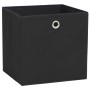 Storage boxes 4 units non-woven textile 32x32x32 cm black by vidaXL, Storage baskets - Ref: Foro24-245745, Price: 28,27 €, Di...