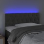 Dark gray velvet headboard with LED 100x7x78/88 cm by vidaXL, Headboards and footboards - Ref: Foro24-3121991, Price: 67,14 €...