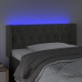 Dark gray velvet headboard with LED 103x16x78/88 cm by vidaXL, Headboards and footboards - Ref: Foro24-3123615, Price: 75,17 ...