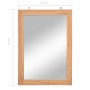 Wandspiegel aus massivem Teakholz, 50 x 70 cm von vidaXL, Spiegel - Ref: Foro24-246501, Preis: 57,99 €, Rabatt: %