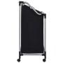 Laundry separator with 3 black steel bags by vidaXL, Laundry baskets - Ref: Foro24-282426, Price: 41,85 €, Discount: %